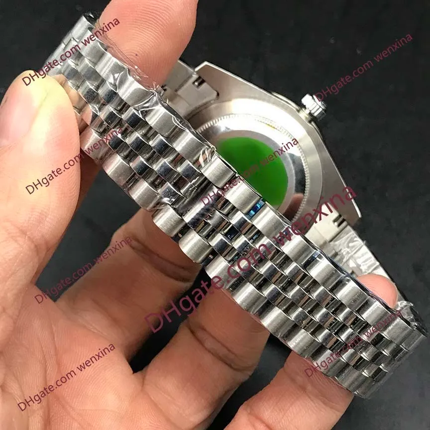 2 고품질 다이아몬드 시계 41mm 망 시계 블루 로마 기계식 montre de luxe 2813 기계식 자동 강철 방수 손목 시계