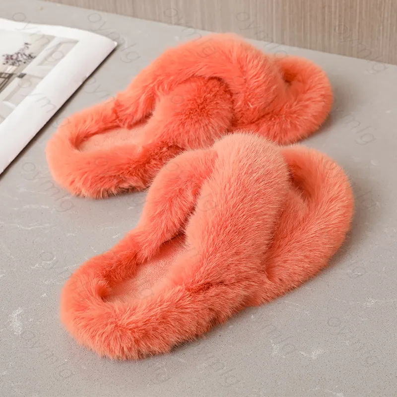 Estate Fluffy Pelliccia di procione Pantofole Scarpe da donna Real Fox Flip Flop Flat Furry Slides Sandali da esterno Amazing Indoor 0227