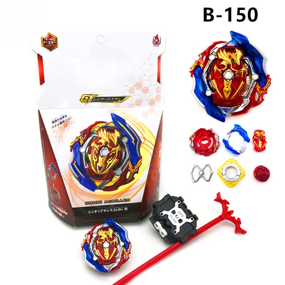 Beyblades Burst Metal GT Series B150 med tvåvägs Ruler Launcher Alloy Battle Game Toys for Children