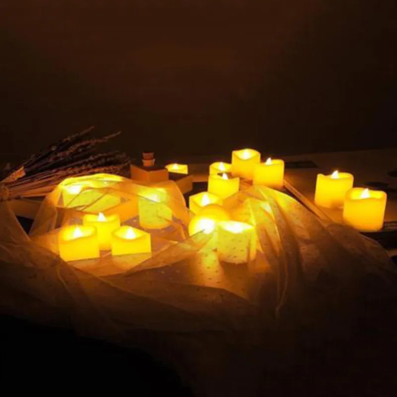 12/Creative LED Candle Lamp Batterie Batterieanbatterung Flammen leichter Home Hochzeits Geburtstagsfeier Dekoration Supplies Dropship Y2005319302482