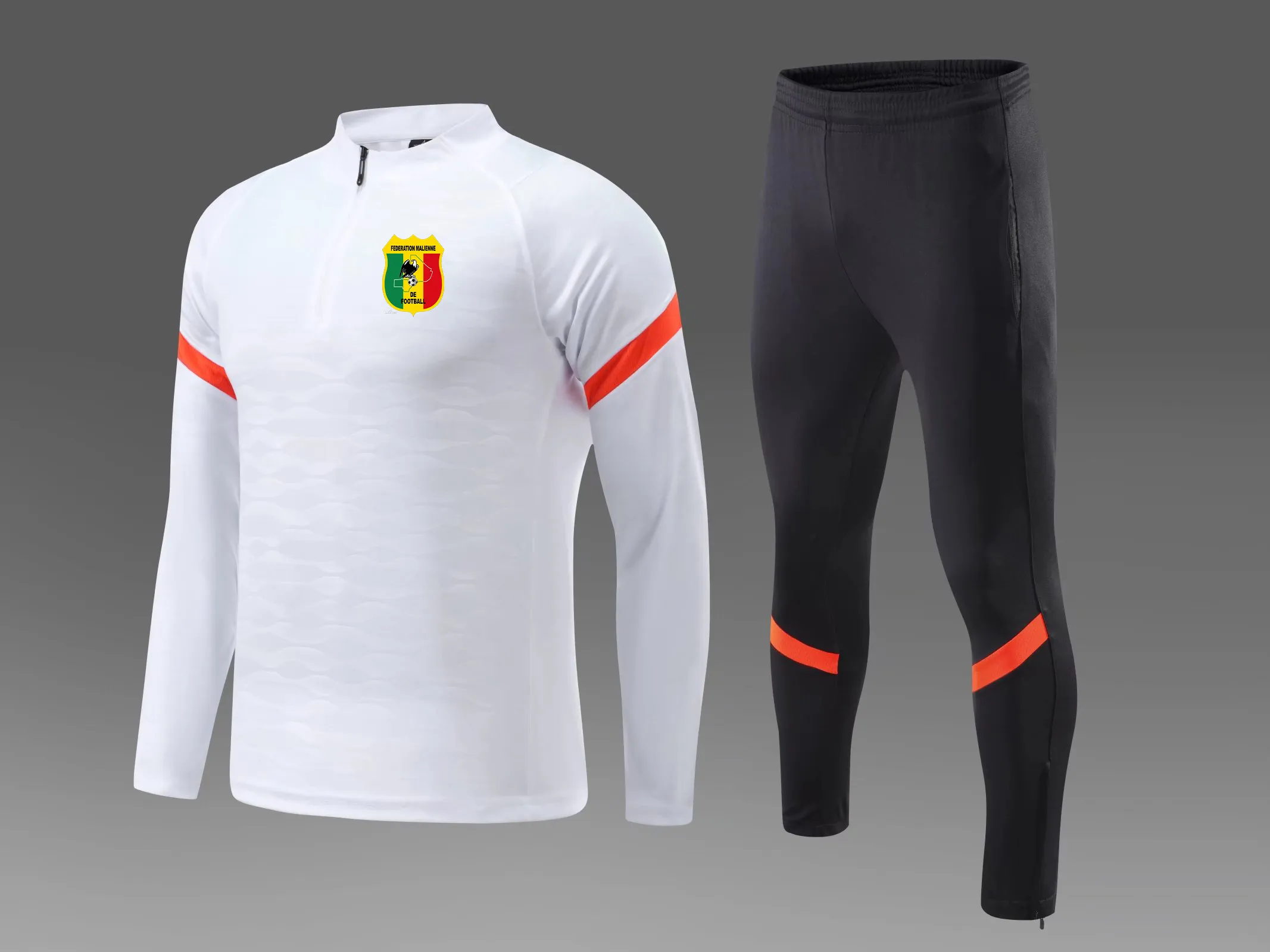 Équipe nationale de football du Mali Survêtements de football pour hommes Combinaison d'entraînement de course en plein air Automne et hiver Kits de football pour enfants C244o