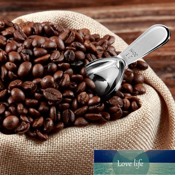 2 unids acero inoxidable copa de medición cuchara de café cuchara de medición de mango corto adecuado para café de té de café 15 ml y 30 ml