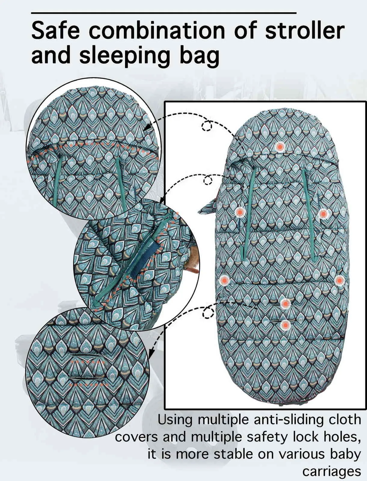 baby sleeping bag Baby stroller winter windproof thick bags for babies envelopes borns 211023