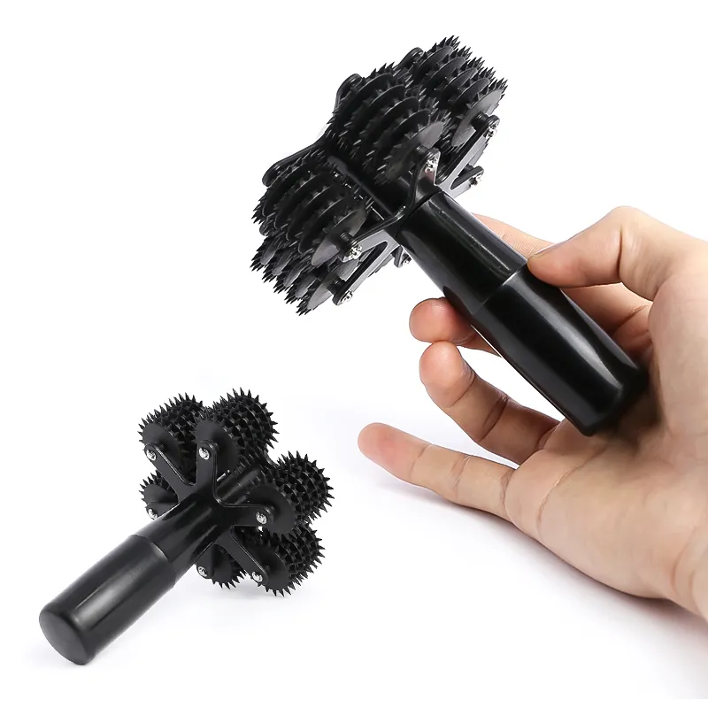 5 Rows Big Prick Roller Spiked Wartenberg Pinwheel Pin Pricking