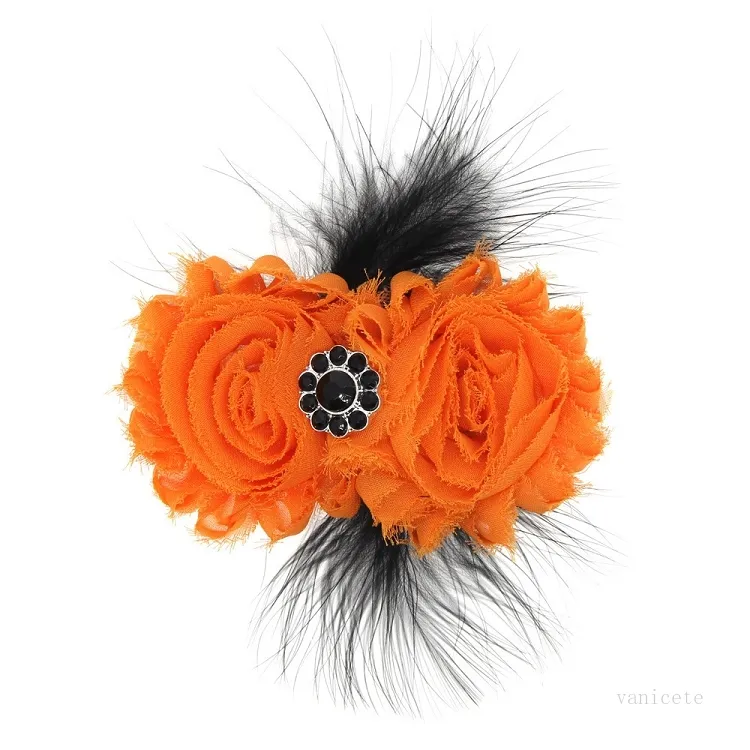 Party Favor Halloween hairpin feather sunflower baby hairpin European and American festival baby headdress T2I52288