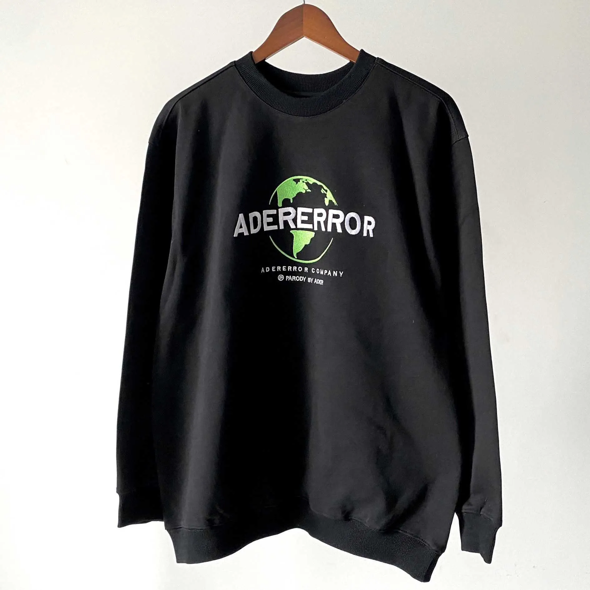 Adererror sweat à capuche 2020 hommes femmes Adererror vert terre brodé lettres sweats 1:1 haute qualité sweats à capuche X0602