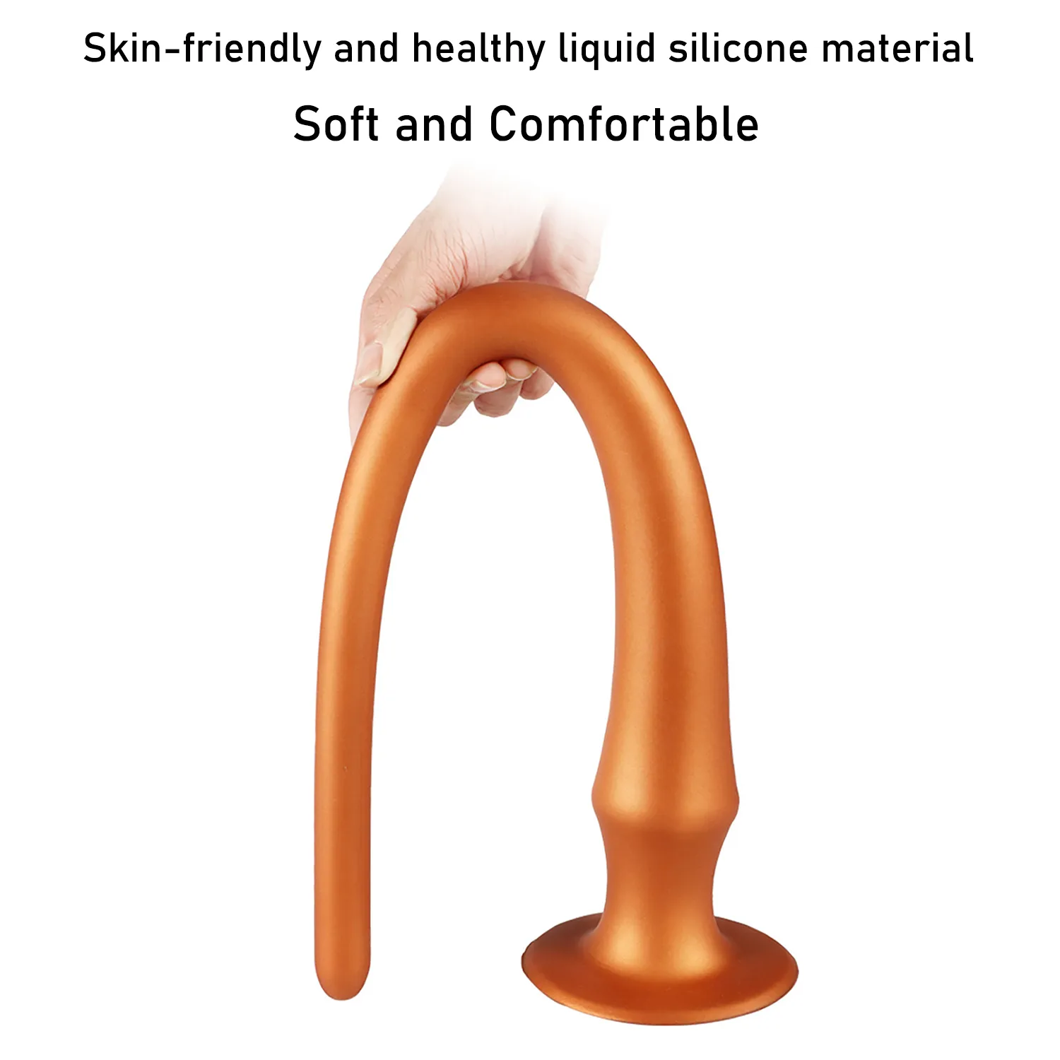 액체 실리콘 슈퍼 긴 항문 플러그 딜도는 여성을위한 항문 및 질 부드러운 확장기 섹시한 장난감 엉덩이를 자극합니다.