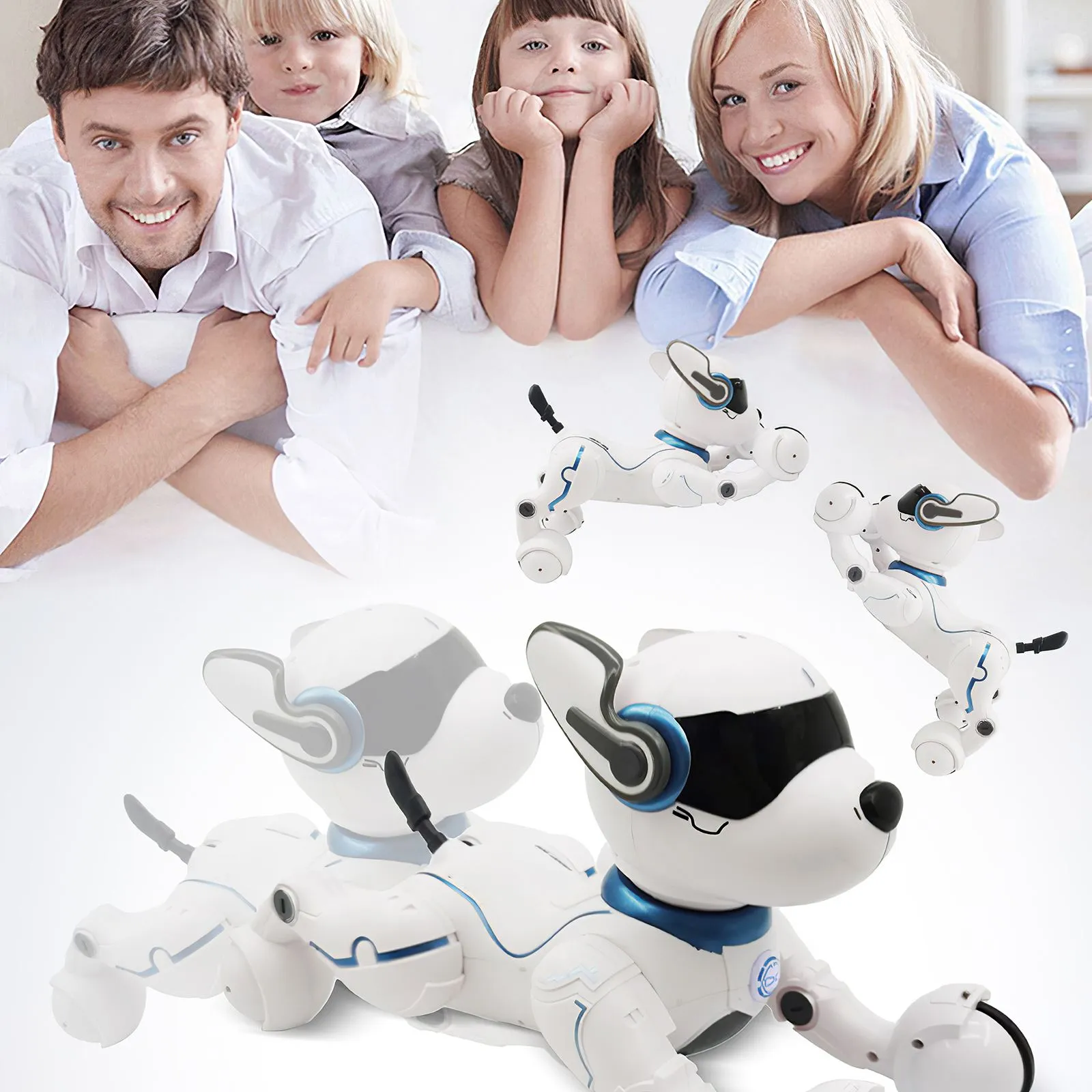 Nuovo cane robot intelligente telecomandato programmabile giocattolo bambini robot parlante intelligente regalo bambini animali domestici