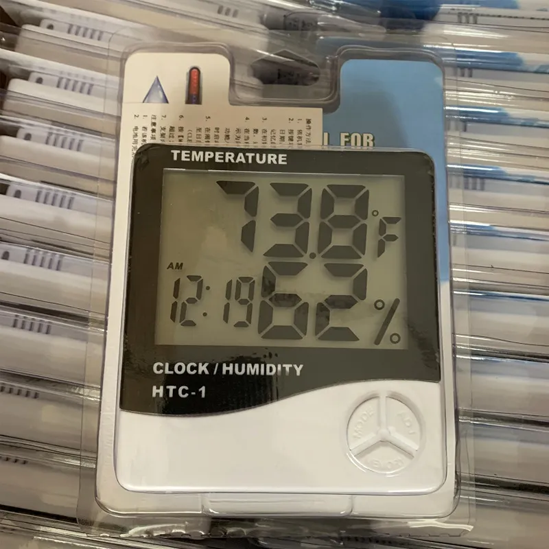 HTC-1 Huishoudelijke Thermometers Indoor Elektronische Thermometer Groot scherm Hoge nauwkeurigheid Thermohygrometer