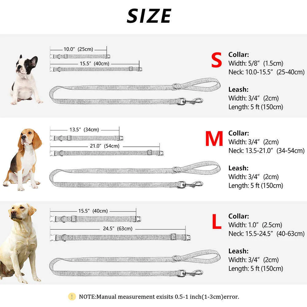Maßgeschneidertes Hundehalsband aus Tweed, personalisiertes Hundehalsband, Haustierleine, graviertes Haustier-Namensschild, Haustierhalsbänder für kleine, mittelgroße und große Hunde 210712