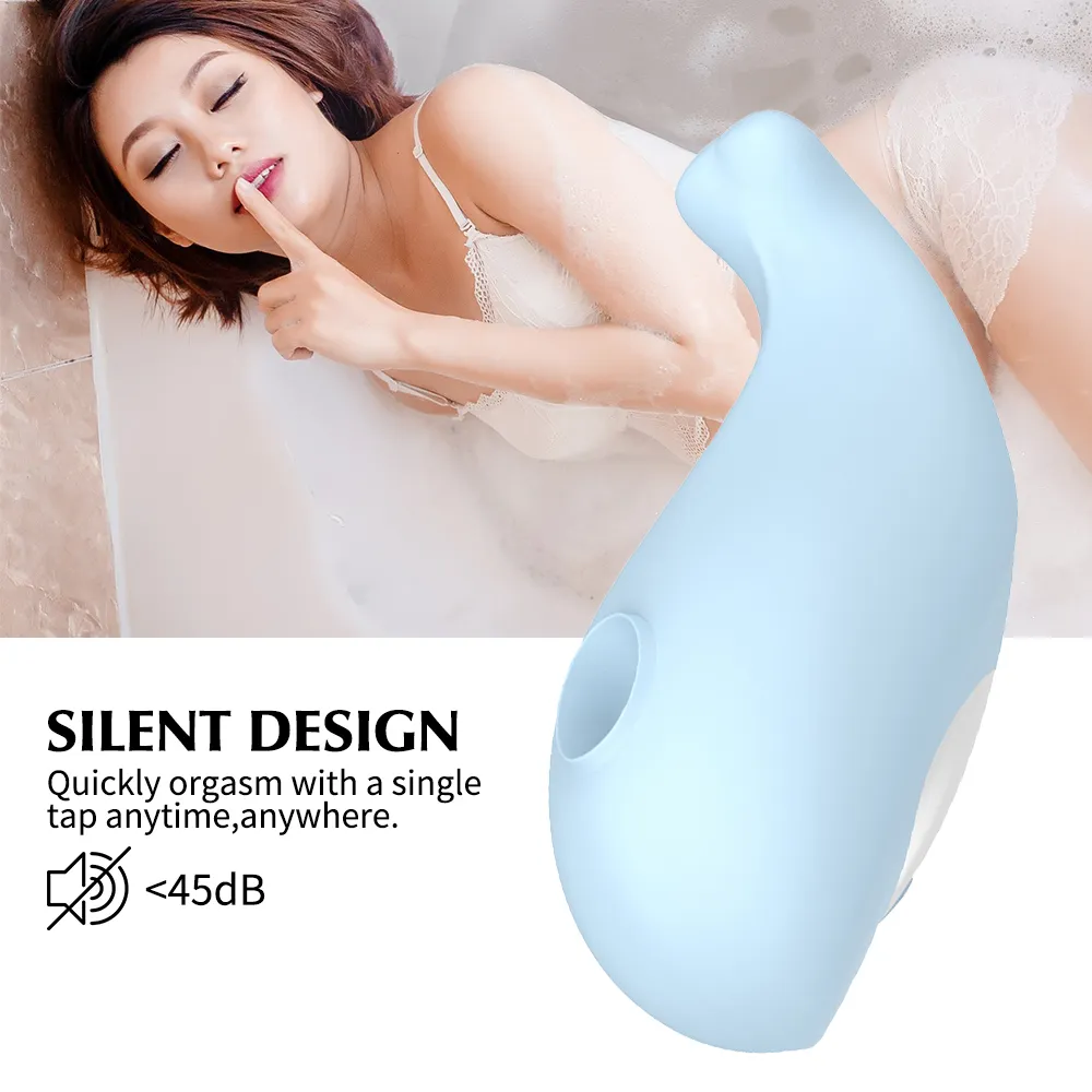 Massaggio balena succhiare vibratore stimolatore clitorideo altalena coda vibrazione a 9 frequenze vibratore in silicone massaggiatore vaginale giocattoli del sesso Wo299o