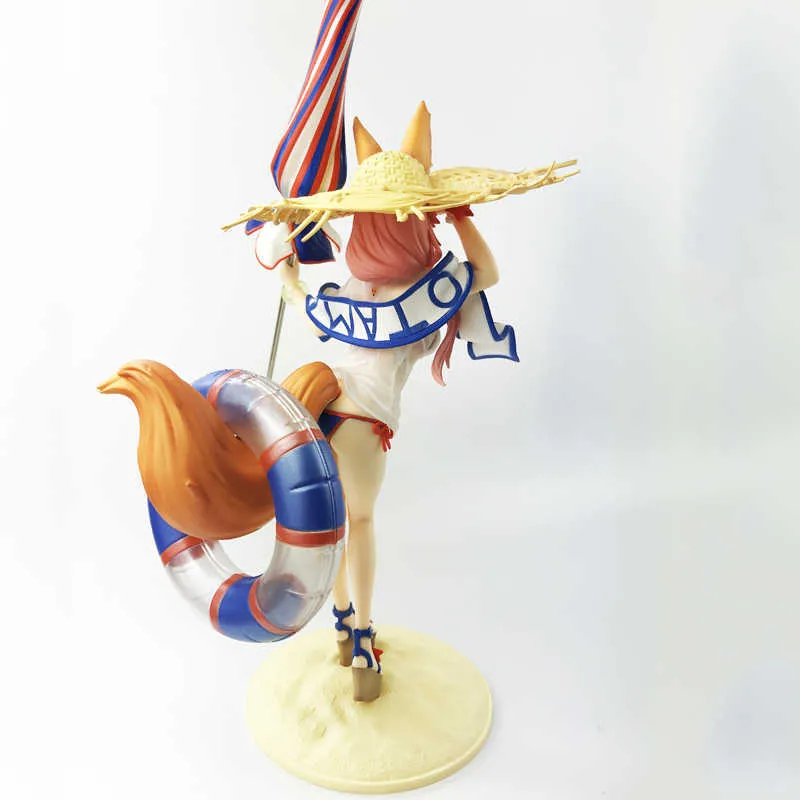 Fate/Extra Order Caster Lancer Tamamo No Mae Fox Mädchen Freizeitkleidung Badeanzug Japanische Anime Figur Action Spielzeug PVC Modell Sammlung Q0722