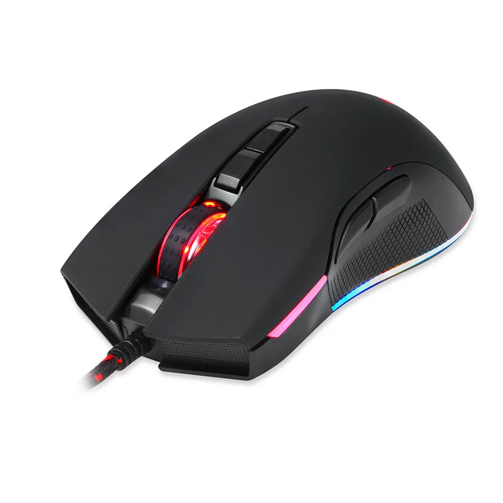 Motospeed V70 PMW3360 Sensor Gaming Mouse 12000DPI 7 Кнопки PUBG RGB Светодиодная подсветка Оптические проводные мыши Fire Key FPS Gamer