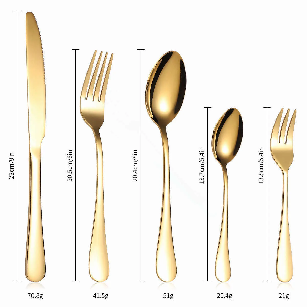Rose Gold Cutlery Set Fork Spoon Knife Stainless Steel Cutlery Set Kitchen Tableware Dinnerware Dinner Set Drop 211012