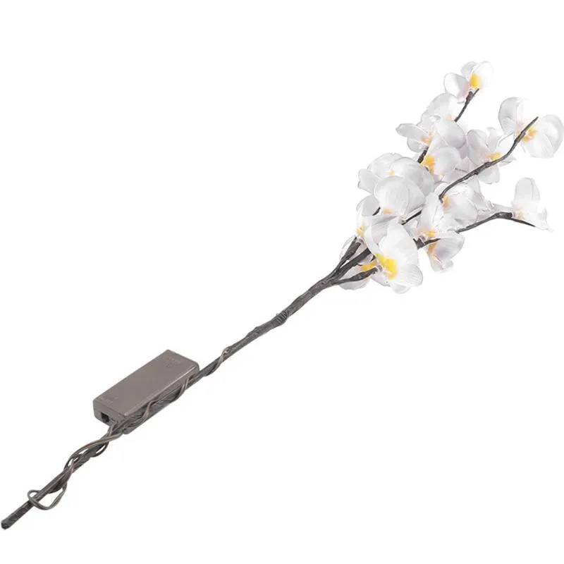 Phalaenopsis branche d'arbre lumière florale lumières maison fête de noël jardin décor Led ampoule maison décorative fausses fleurs # srn224o
