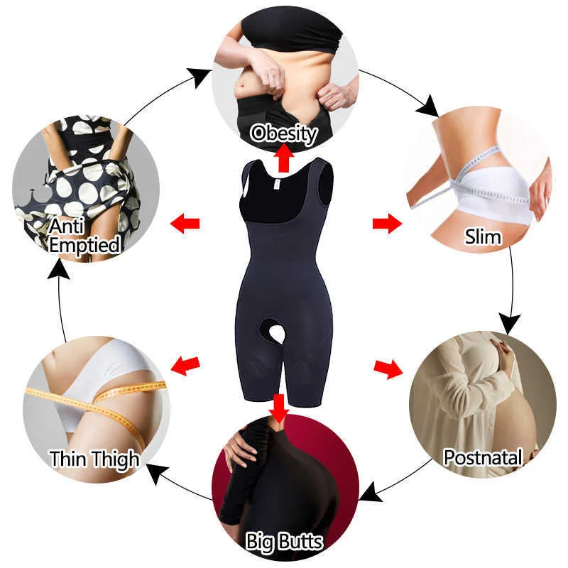 Slimming Full Body Shaper Modeling Belt Waist Trainer Butt Lifter Panties Control PushUp Shapewear Corset Briefs underwear women