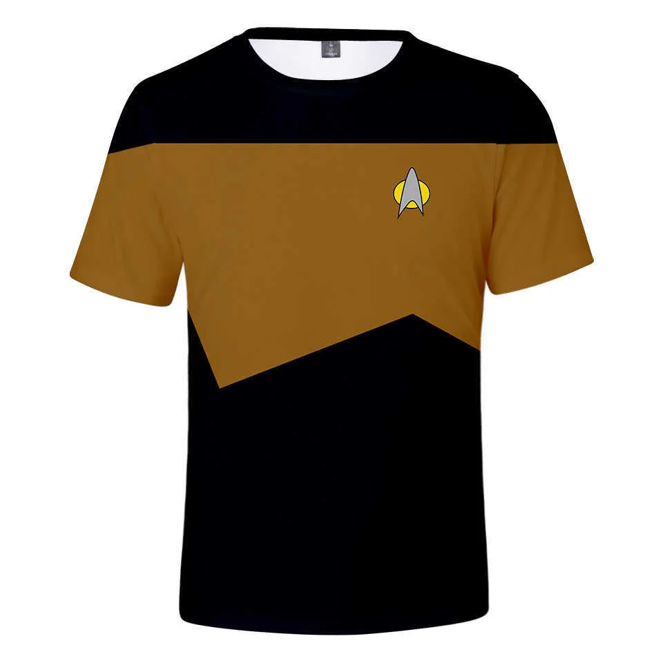 Film Star Trek T-Shirt Männer/Frauen Sommer Streetwear Kurzarm Kpop Plus Größe Star Trek Cosplay T-Shirt Streetwear 2020 Neues Top X0602