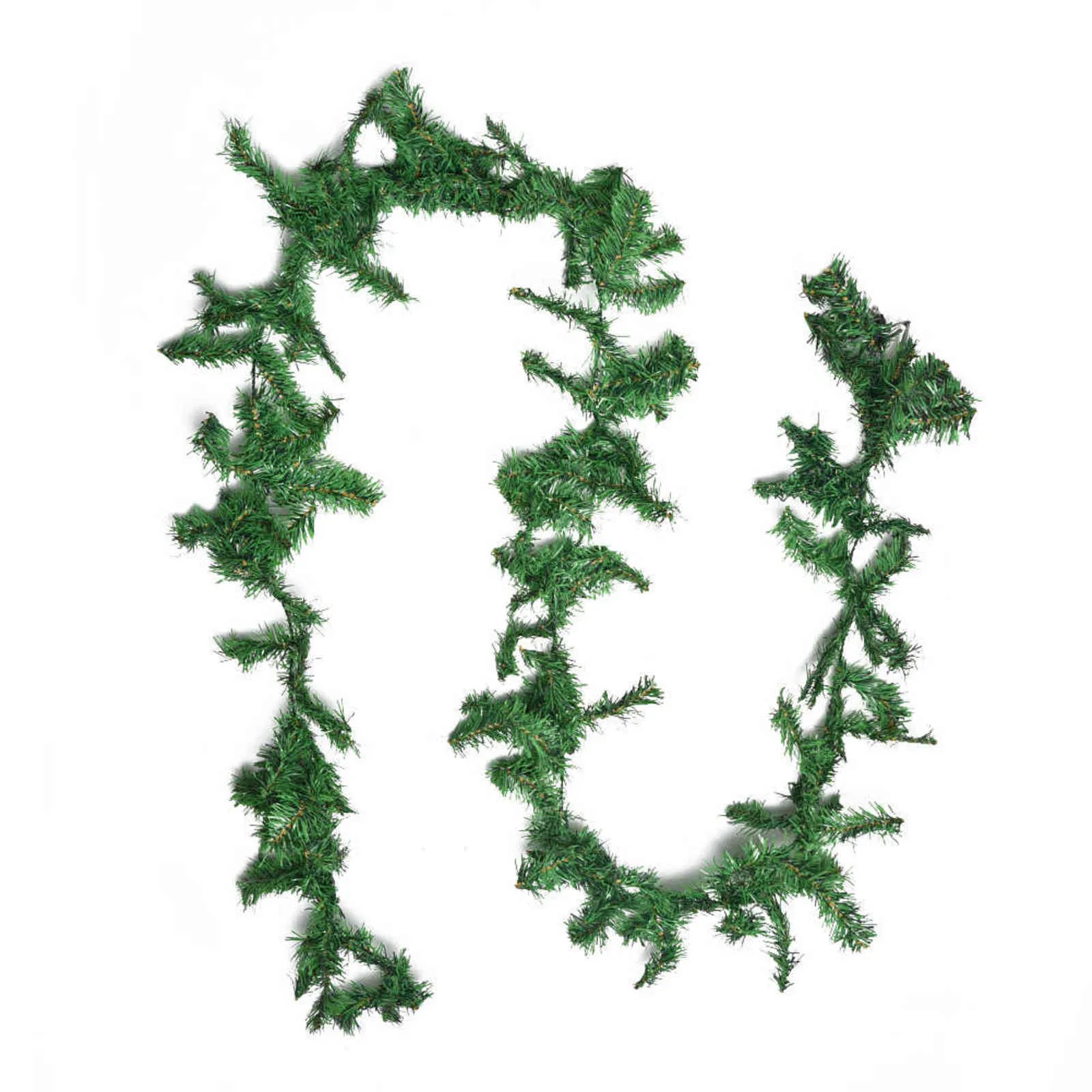 2.7M 160/280/300-Heads Christmas Xmas Garland Artificial Pine Green Spruce Artificial Green Christmas Wreath Christmas Pine Tree 211104