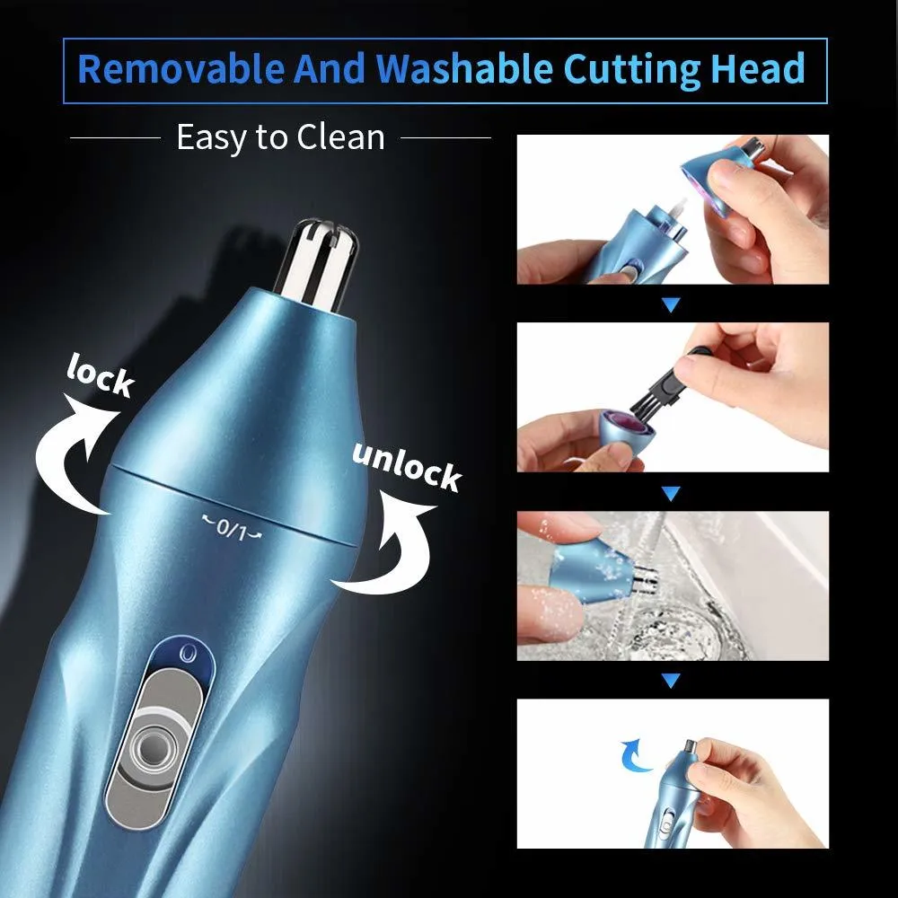 Ear Nose Clipper Professional Painless Eyebrow and Facial Recharge Trimmer Men Women Hair Removal Razor