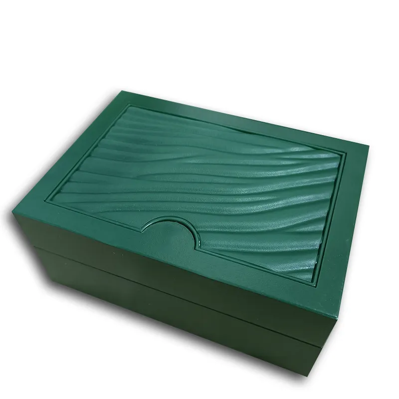 Uhrengehäuse Luxus Perpetual Green Uhrenbox Holzboxen für 116660 126600 126710 126711 116500 116610 ROLEX Uhren Zubehör C314Y