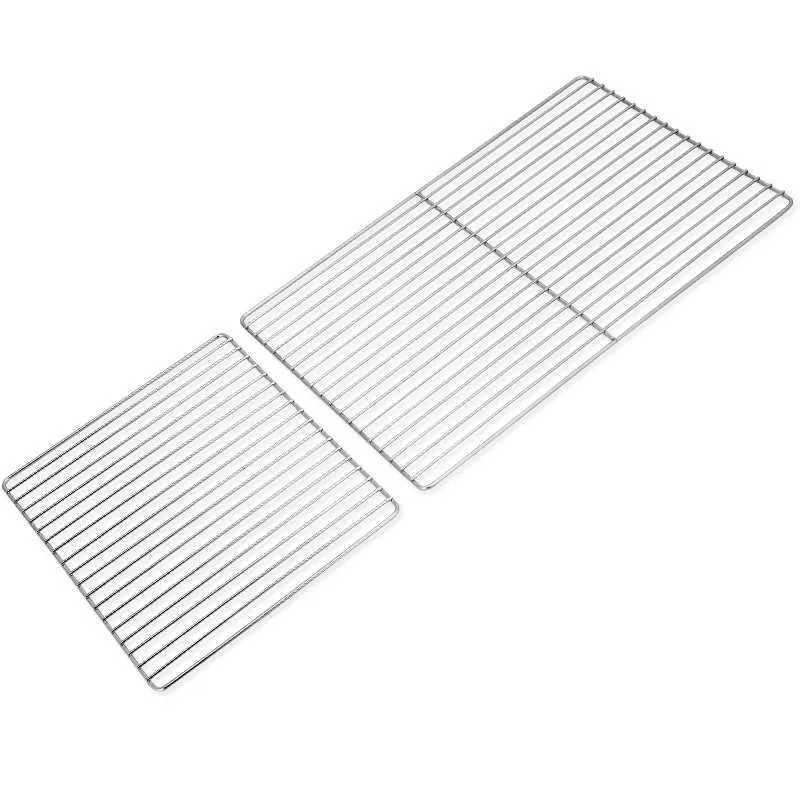 Barbecue BBQ Grill Net Grille en acier inoxydable Grille de remplacement pour camping DSS899 210724