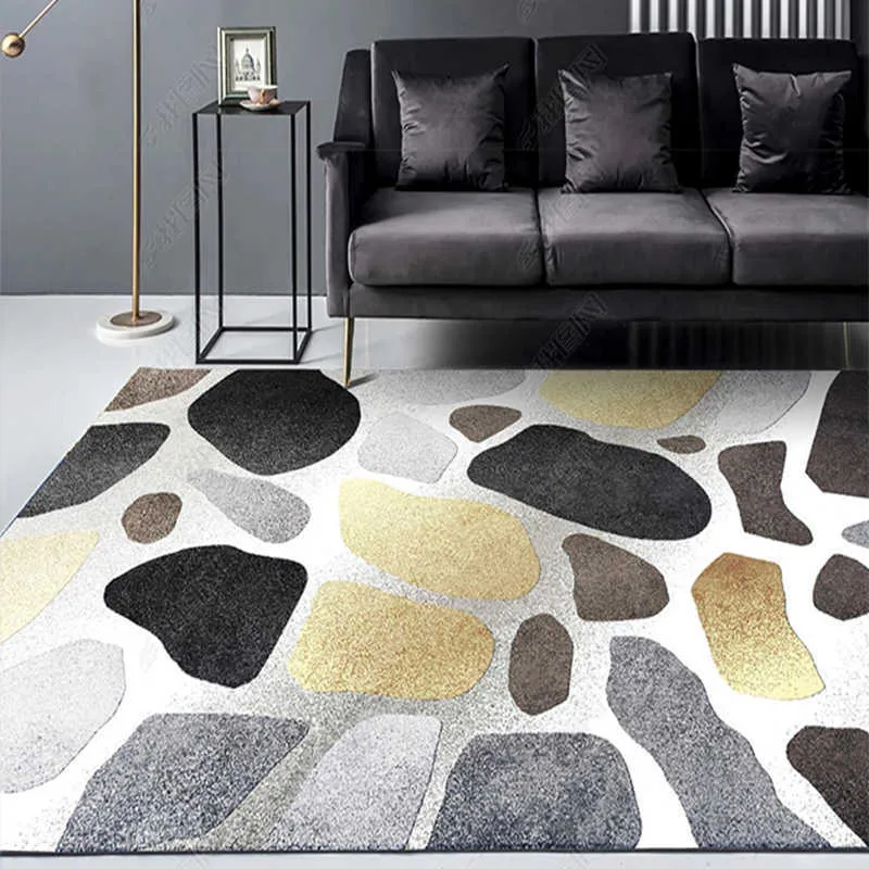 Nordic Light Luxury Coffee Table Floor Mats Living Room Mattor Sovrum Tjej Rug ins Vindkakor Matta Stora Area Full 211026