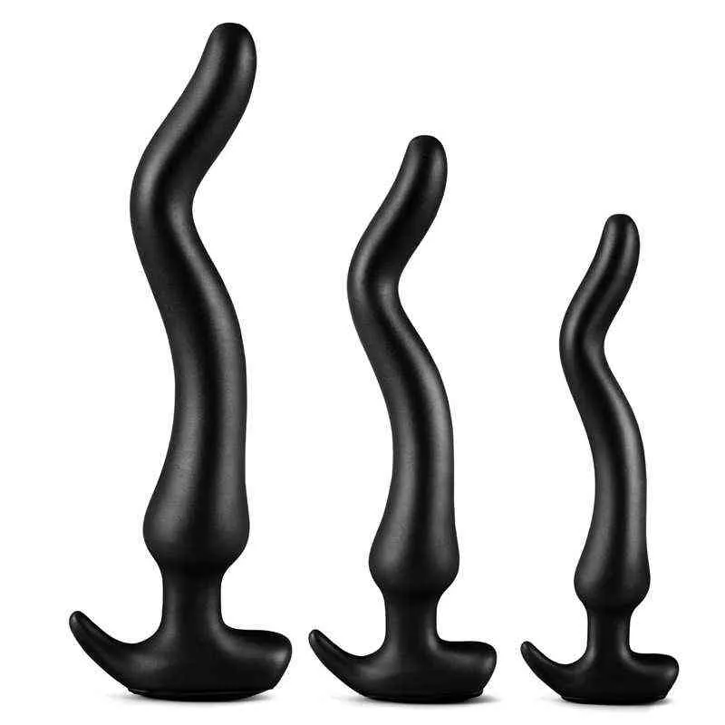 Nxy dildos anal brinquedos super macio jinlong backyard plugue masculino e fêmea masturbação dispositivo líquido sílica gel em profundidade divertido expansão adulto produtos 0225