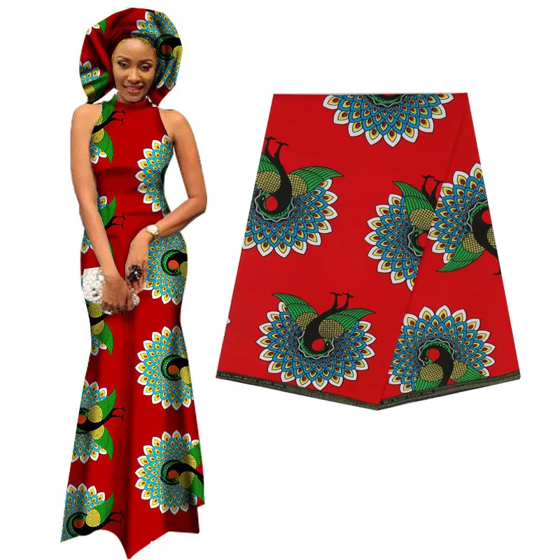 Elegante África Ancara impressa Batik Fabric Garantido Real Patchwork para Mulheres Artesanato de Vestido de Partidos 100% Algodão Melhor Qualidade T200810