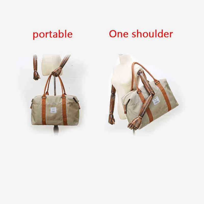 Men Women Fashion Waterproof Travel Bags Handbag Oxford Cloth Canvas Shoulder Tote Luggage Weekend Overnight 2022112486