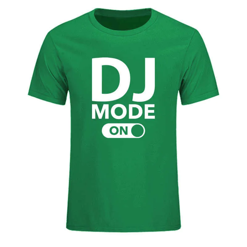 Mężczyźni T-shirt DJ Mode na T-shirty 100% Bawełna Śmieszne Design Drukuj Krótki Rękaw Homme Camisetas Hip Hop Top Tees 210629