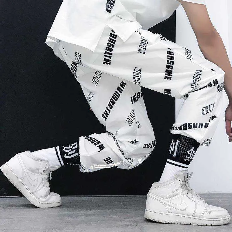 Pantaloni Hip Hop Streetwear Harajuku Joggers hombres pant 210715