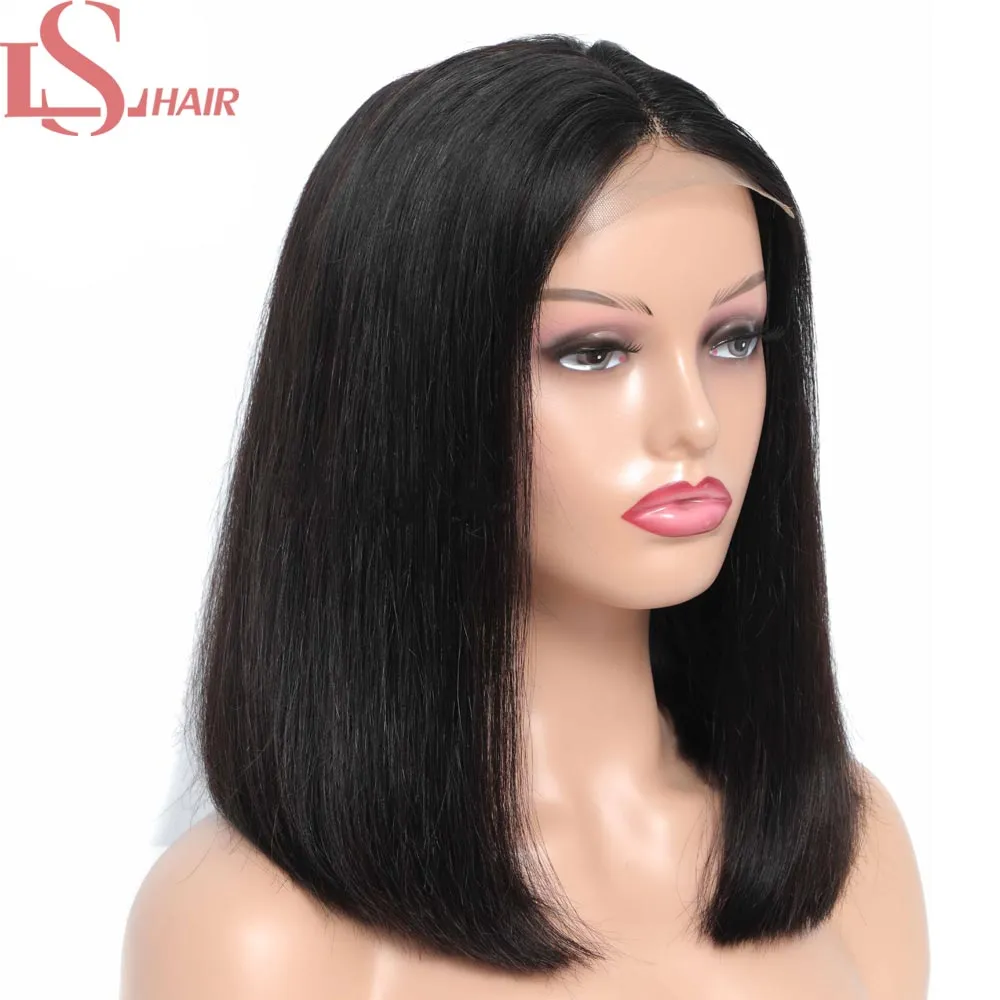 شقراء تسليط الضوء على Bob Wigs الشعر البشري 150 ٪ ريمي مسبقا البرازيلي p4 27 Ombre Lace Closure wig 4x1 t جزء قصير بوب البشرية البشرية 294W