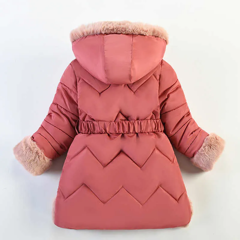 LZH Capispalla bambini Cappotto ragazze Parka Ragazzi Inverno Addensato Piumino lungo in cotone bambini Vestiti con cappuccio 6 8 10 anni H0909