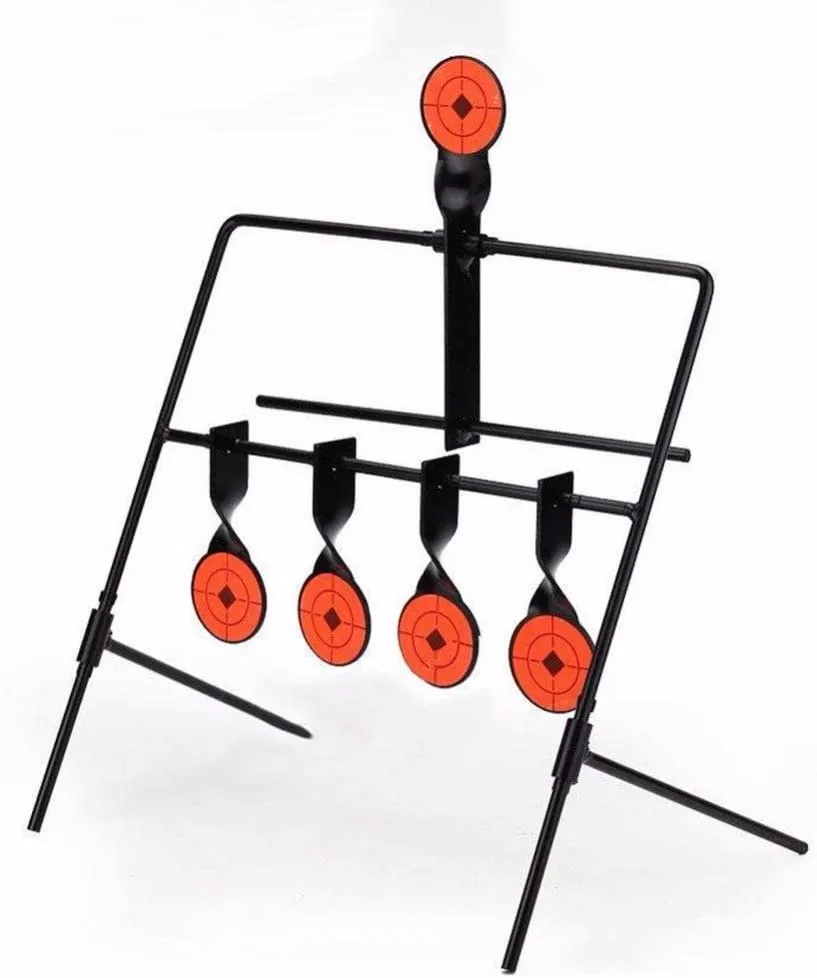Tático 5 pontos de placa treinamento tortura prática tiro alvo rotador alvo caça tiro automático alvo paintball archer5063487