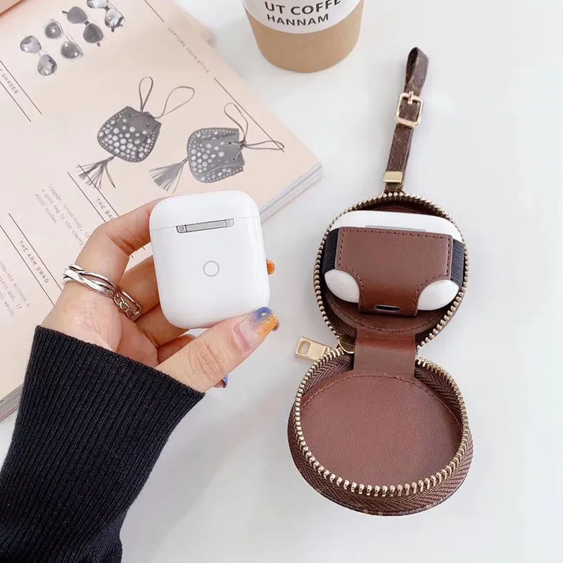 Funda de Airpods con bordado de moda para Airpods 1 2 3 Paquete de auriculares Diseñadores Conjunto de auriculares inalámbricos con flores Bluetooth D2111302Z272t