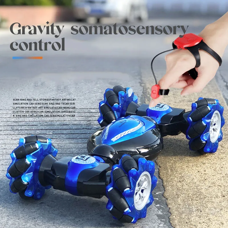 Reverse Climbing Remote Control Vehicle Watch Sensing Gesture Deformation Obstacle AvoidanceEquipped With Two Sets Of Rechargeabl7034721