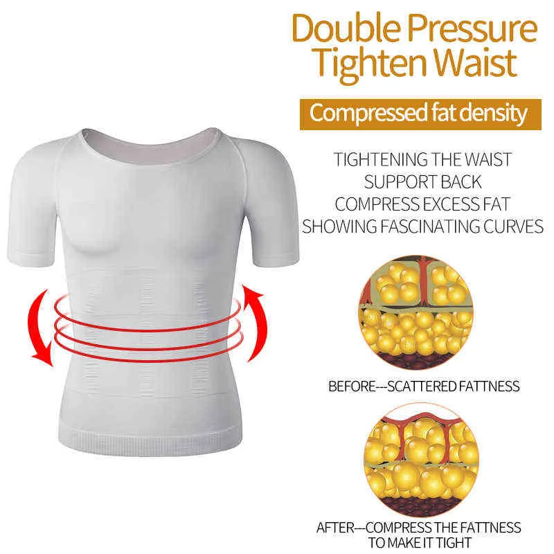 Мужские формирователи тела брюшной полости для похудения Shapeepear мужской моделирование ремень живота формирование корсет гинекомастия рубашки Faja Hombre