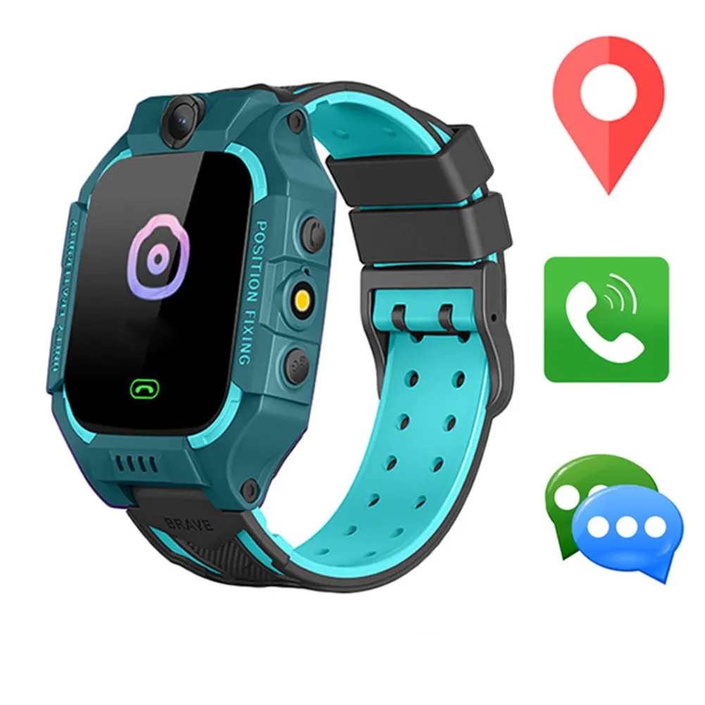 2021 Kids Smart Watch do SOS Call Telefon zegarek Smartwatch Użyj karty SIM Waterproof Waterproof IP67 Prezent na iOS Android3043964