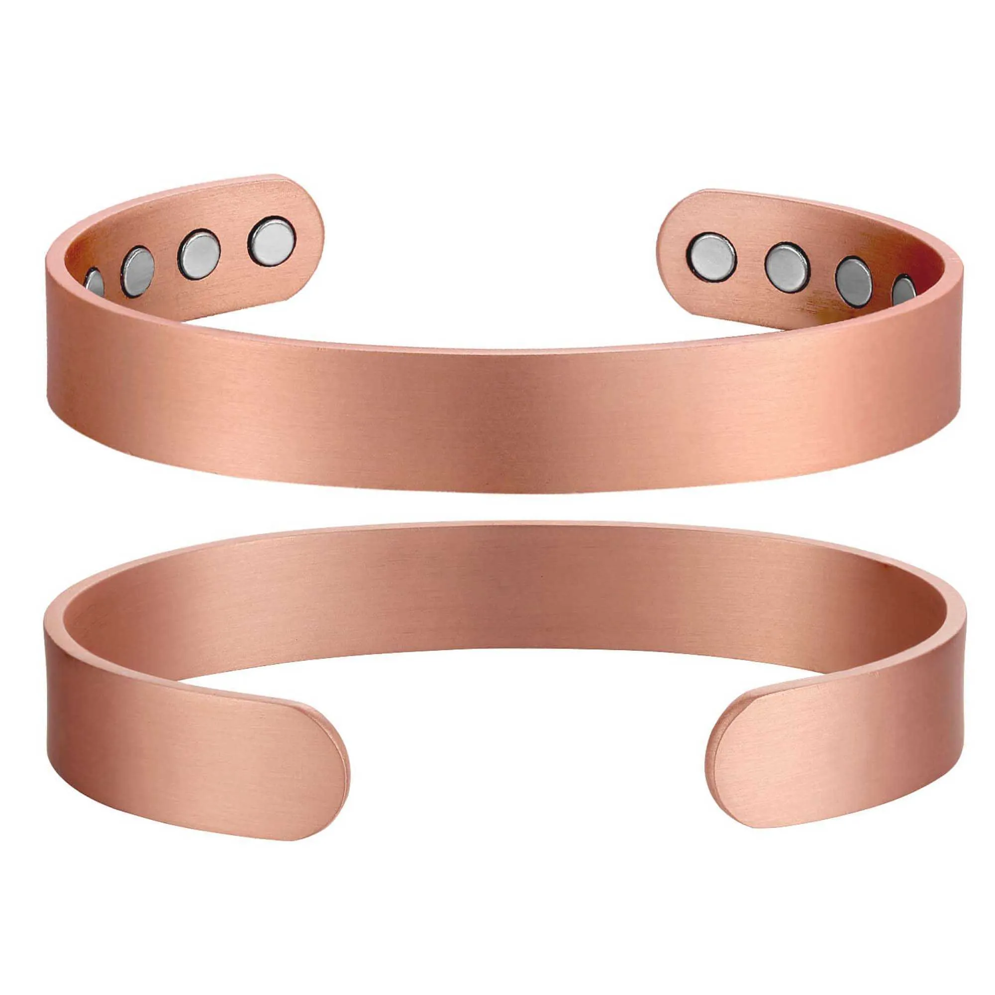 Magnetische armband koper klassieke stijl manchet verstelbare armbanden femme gezondheid artritis genezing koper armbanden voor mannen 8 magneten q0717