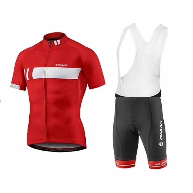 تنفس Black Giant Bike Team Cycling Jersey Suge Suge Suit Cycling Cycling Mtb Riding Clother Ropa ciclismo bib shorts273g