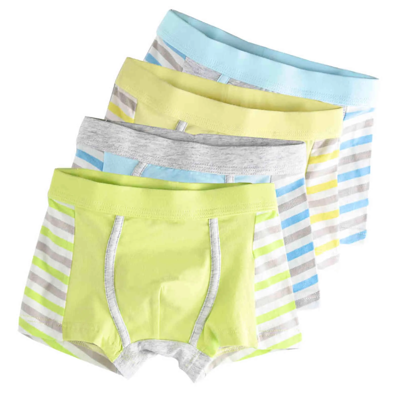 4 pezzi bambini ragazzi biancheria intima cartoni animati bambini pantaloncini mutandine neonato boxer strisce mutande adolescenti 4-14 t 211122