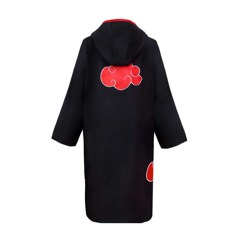 Cape Akatsuki Cosplay Costumes Anime Manteau Manteau Deidara Rouge Nuage Robe Y0903