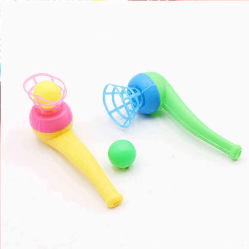 12st Pipe Ball Party Gifts Colorful Magic Blowing Pipe Floating Ball Children Toys Party Favors Birthday Present For Kids 2112167738203