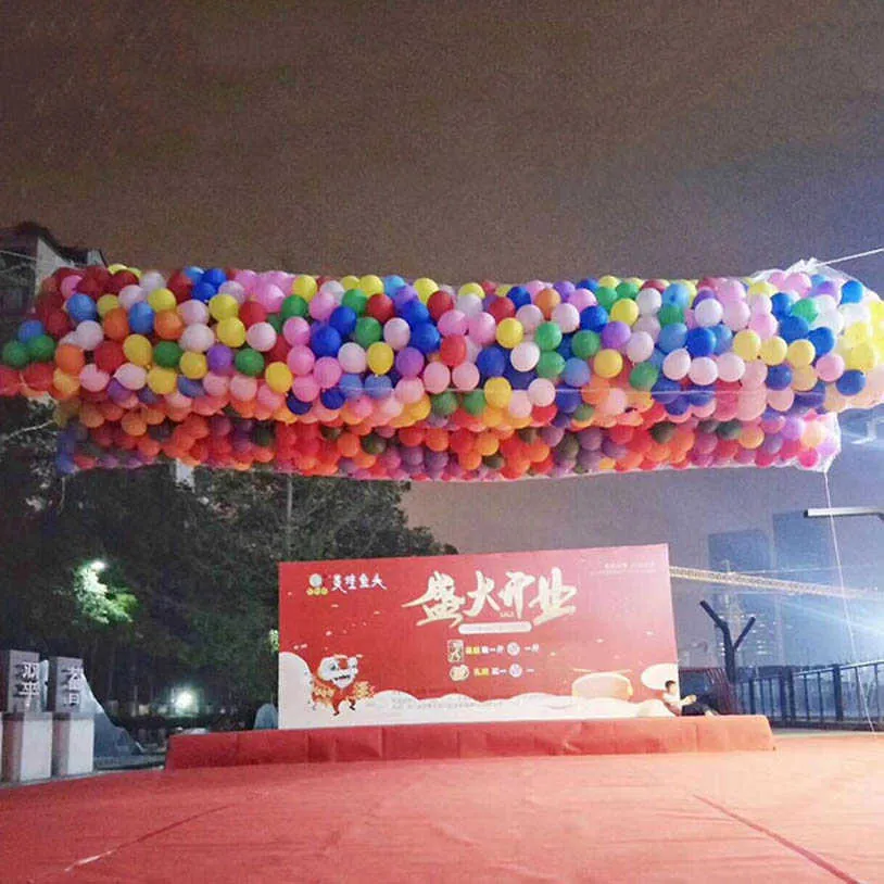 Ballon-Tropfennetz, Hochzeitsfeier, Dekoration, Ballon-Tropfen-Überraschung, Herstellung von Requisiten, anpassbare Größe 210610