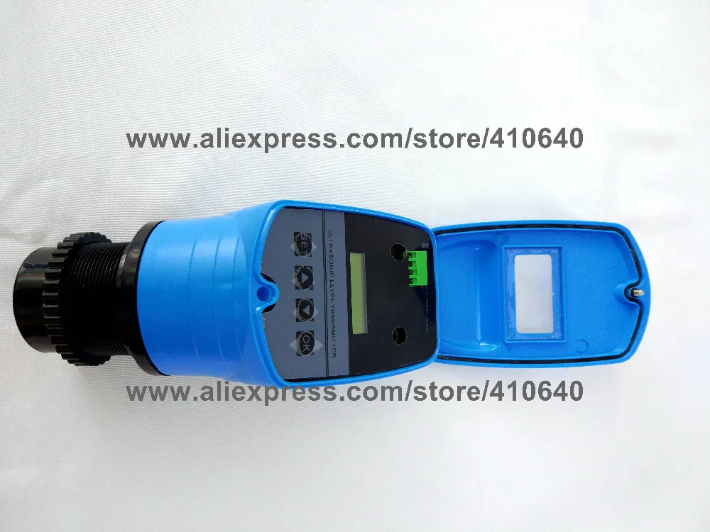 AC 220V 3 m Range Integrated Ultrasonic Water Level Meter Material Quantity Level Meter Ultrasonic Sensor 4 to 20mA Output