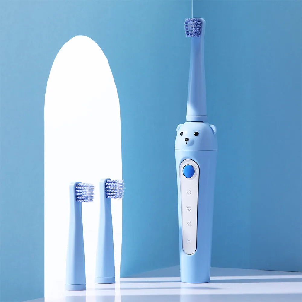 Best Children Sonic Electric Toothbrush 3 Mode USB ricaricabile Cartoon Pattern Brush Denti con testina di ricambio bambini 3-12 anni