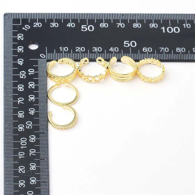 6 pièces anneau d'orteil réglable pour femmes filles noeud inférieur Simple jointure empilable ouvert queue anneau bande hawaïen pied bijoux X0715