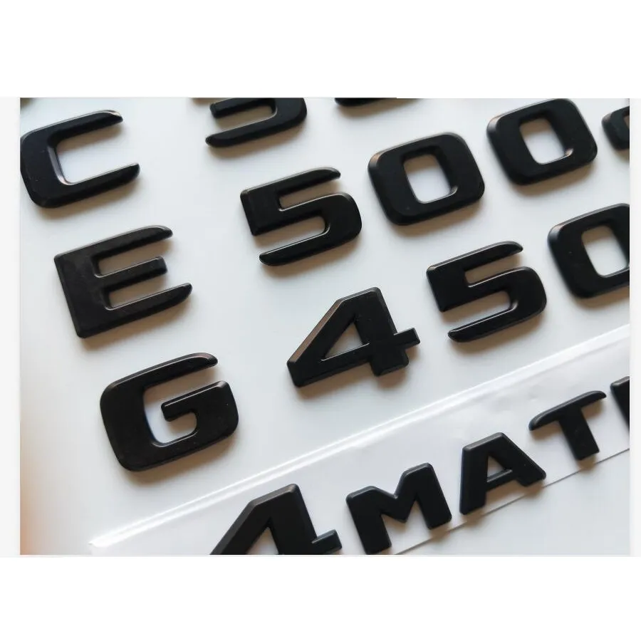 Matt Black Emblems voor Mercedes Benz W166 W167 C292 GLE300D GLE320D GLE350D GLE400D GLE450D GLE500D GLE550D AMG 4MATIC2212994