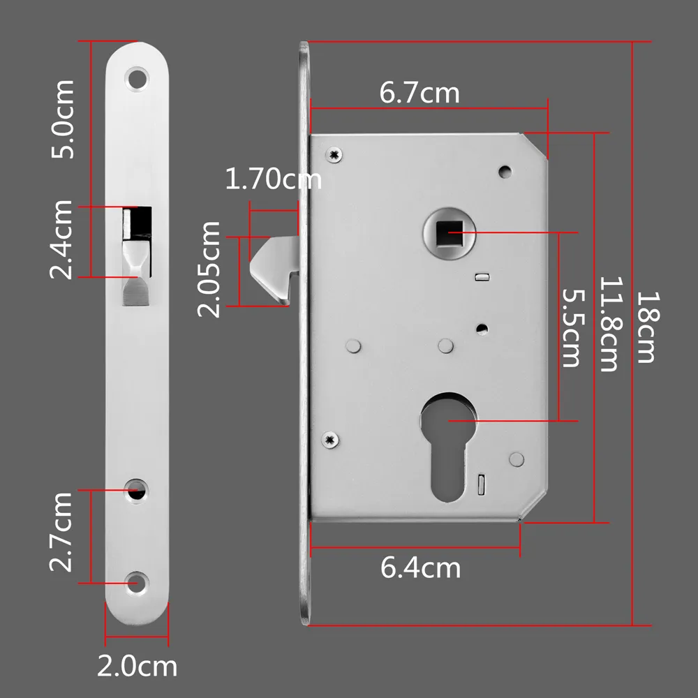 Sürgülü Kapı Kilidi Çekirdek Paslanmaz Çelik Çapraz Mobilya Donanımı Hırsızlık Önleme Güvenlik Penceresi Ahşap Kapı Zemin Kilitleri 201013