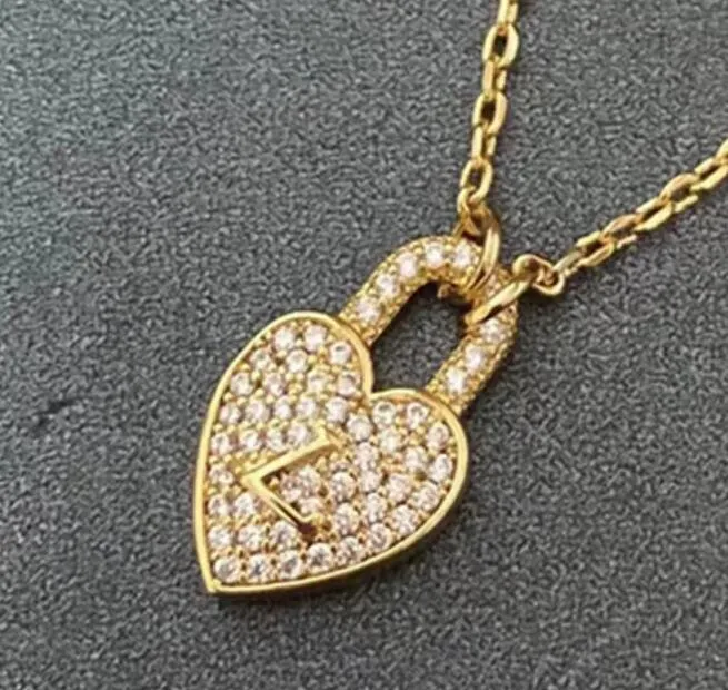 Collares pendientes de oro de acero inoxidable 316L de cristal para mujer, collar de corazón de diamantes de imitación, regalo de aniversario, colgantes de amor de moda, joyería 329B
